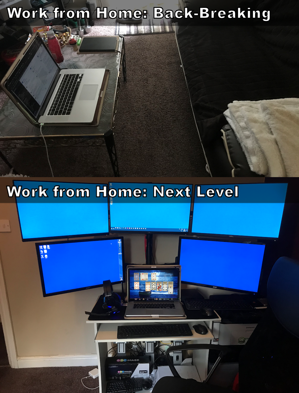 Working from Home - Back Breaking : Next Level