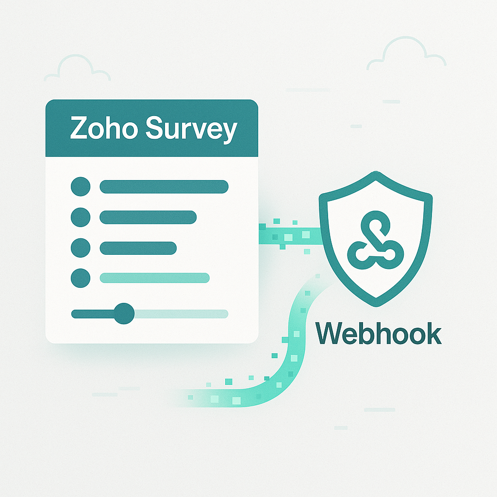 Zoho Survey: Zoho CRM Webhook