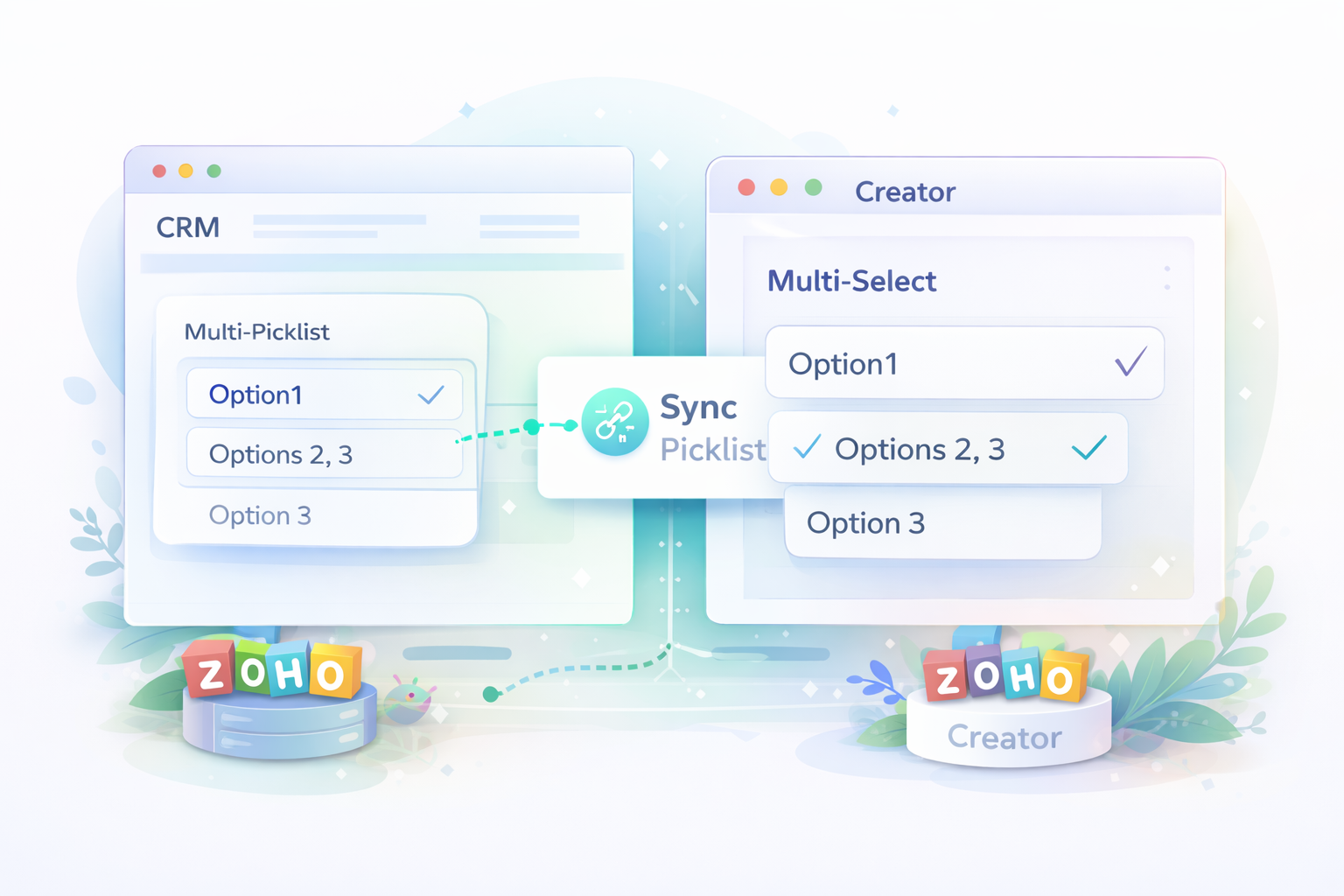 Zoho Deluge: Push Multi-Select Picklist containing Commas from CRM to Creator