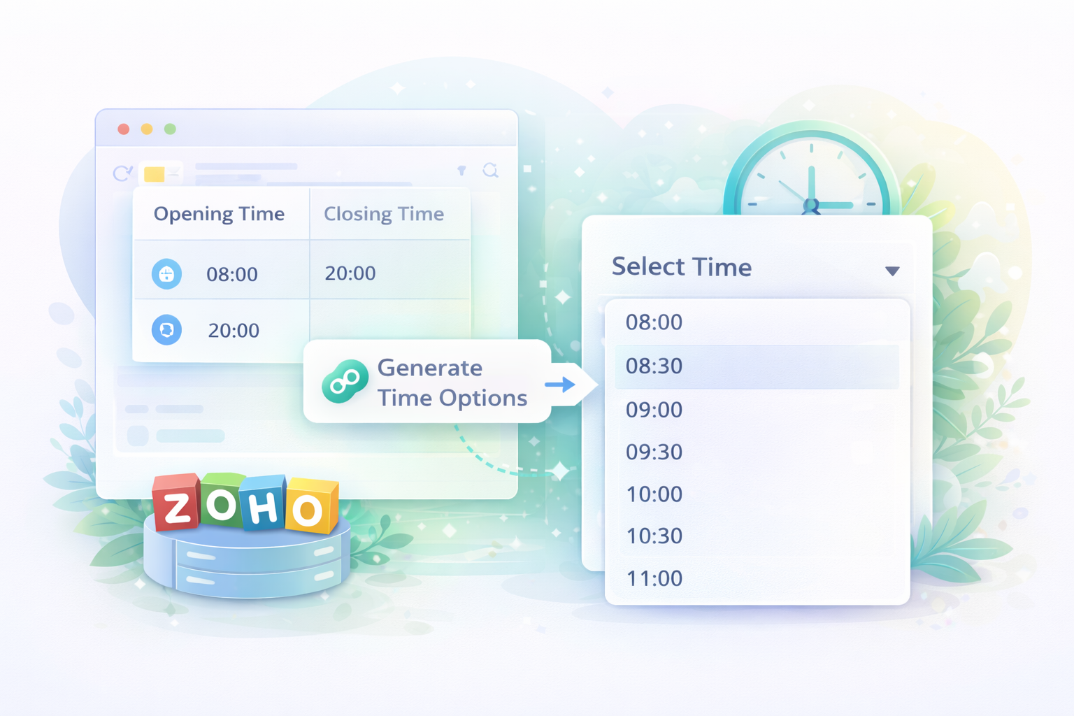 Zoho Deluge: Loop through 30 Minute Slots