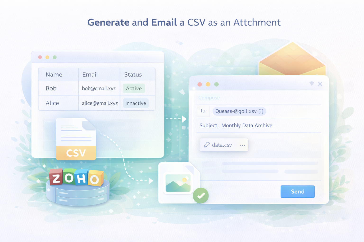 Zoho Deluge: Generate and Send a CSV via Email