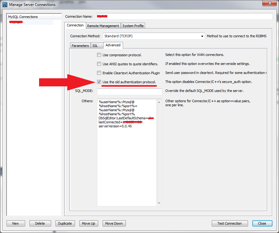 Use Legacy Auth setting by parameter