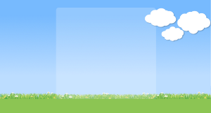 background of sky and grass with a centered content section (with clouds)